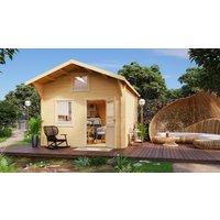 26 % Rabatt: Fjordholz Satteldach Holz-Gartenhütte Modell Sönke 70 B 24m²