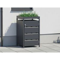 28 % Rabatt: StarLine 1er Mülltonnenbox Stabilo mit Pflanzdach 1m²