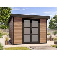 26 % Rabatt: WPC Holz-Gartenhütte Modell FineLine 5,8 m² 6m²
