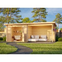 26 % Rabatt: Fjordholz Pultdach Holz-Gartenhütte Modell Ezra 2J farbl