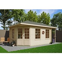 26 % Rabatt: 5-Eck Holz-Gartenhütte Modell Isa 40 B