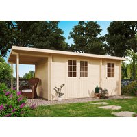 26 % Rabatt: Fjordholz Holz-Gartenhütte Modell Carin 44 B +SD 18m²
