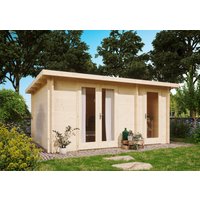 26 % Rabatt: Fjordholz Holz-Gartenhütte Modell Carin 44 C 15m²