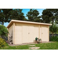 26 % Rabatt: Fjordholz Holz-Gartenhütte Modell Carin 44 D 16m²
