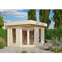 26 % Rabatt: Fjordholz Holz-Gartenhütte Modell Nora 44 A Modern 12m²