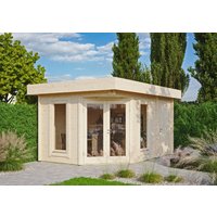 26 % Rabatt: Fjordholz Holz-Gartenhütte Modell Nora 44 C Modern 24m²