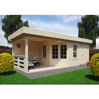26 % Rabatt: Fjordholz Holz-Gartenhütte Modell Nora 44 E Klassik 32m²