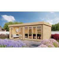 26 % Rabatt: Fjordholz Holz-Gartenhütte Modell Kevin 70 24m²