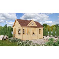 26 % Rabatt: Fjordholz Holz-Gartenhütte Modell Teehaus Dover 44 15m²