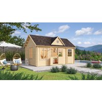 26 % Rabatt: Fjordholz Holz-Gartenhütte Modell Teehaus Bradford 44 20m²