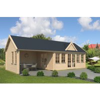 26 % Rabatt: Fjordholz Holz-Gartenhütte Modell Teehaus Kensington 70 32m²