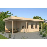 26 % Rabatt: Fjordholz Holz-Gartenhütte Modell Nora 44 I Klassik 28m²