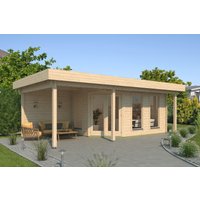 26 % Rabatt: Fjordholz Holz-Gartenhütte Modell Nora 44 I Modern 32m²