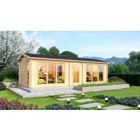 26 % Rabatt: Fjordholz Holz-Gartenhütte Modell Officehouse 44 28m²