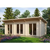 26 % Rabatt: Fjordholz Holz-Gartenhütte Modell Jacob 90 H 28m²