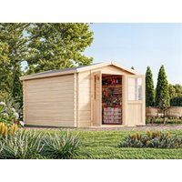 26 % Rabatt: Fjordholz Holz-Gartenhütte Modell Bente 28 D 12m²