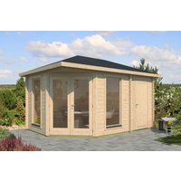 26 % Rabatt: Fjordholz Holz-Gartenhütte Modell Lisa 44 C Modern 20m²