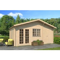 26 % Rabatt: Fjordholz Holz-Gartenhütte Modell Rolf 44 D 24m²
