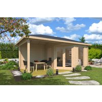 26 % Rabatt: Fjordholz Holz-Gartenhütte Modell Lisa 44 D Modern 15m²