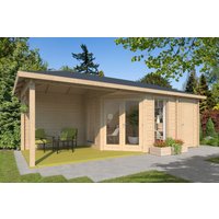 26 % Rabatt: Fjordholz Holz-Gartenhütte Modell Lisa 44 E Modern 18m²