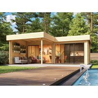 26 % Rabatt: Fjordholz Holz-Gartenhütte Alu Concept Lasse 44 B 29m²