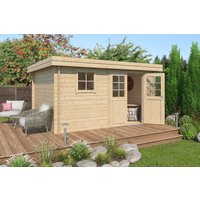 26 % Rabatt: Fjordholz Holz-Gartenhütte Modell Linz 28 D 12m²