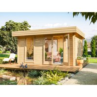 26 % Rabatt: Fjordholz Holz-Gartenhütte Modell Miriam 44 A Modern 15m²