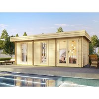 26 % Rabatt: Fjordholz Holz-Gartenhütte Modell Miriam 44 C Modern 24m²