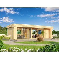26 % Rabatt: Fjordholz Holz-Gartenhütte Modell Rait 44 ALU 40m²