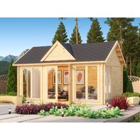 26 % Rabatt: Fjordholz Holz-Gartenhütte Modell Teehaus Wakefield 44 24m²