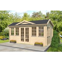 26 % Rabatt: Fjordholz Holz-Gartenhütte Modell Teehaus Newcastle 44 20m²