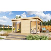 26 % Rabatt: Fjordholz Holz-Gartenhütte Alu Concept 44 G