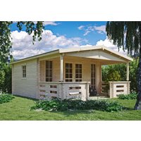 26 % Rabatt: Fjordholz Holz-Gartenhütte Modell Franjo 44 C 24m²