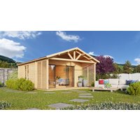 26 % Rabatt: Fjordholz Holz-Gartenhütte  Alu Concept Arosa 44 B