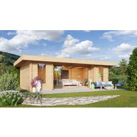 26 % Rabatt: Fjordholz Holz-Gartenhütte Alu Concept 44 Q 24m²