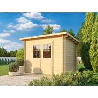 26 % Rabatt: Fjordholz Pultdach Holz-Gartenhütte Modell Ezra 2D 6m²