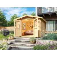 26 % Rabatt: Fjordholz Satteldach Holz-Gartenhütte Modell Eliza 3D 9m²