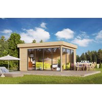 26 % Rabatt: Fjordholz Holz-Gartenhütte Alu Concept 70 A 28m²