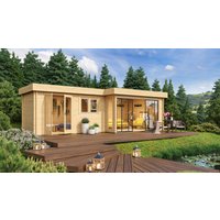 26 % Rabatt: Fjordholz Holz-Gartenhütte  Alu Concept 70 K 24m²