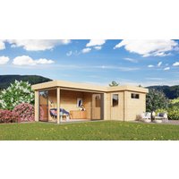 26 % Rabatt: Fjordholz Holz-Gartenhütte Alu Concept 70 N 24m²