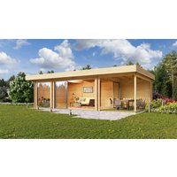 26 % Rabatt: Fjordholz Holz-Gartenhütte Alu Concept 70 O 54m²