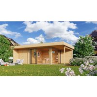 26 % Rabatt: Fjordholz Holz-Gartenhütte Alu Concept Relax 44 C 24m²