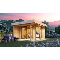 26 % Rabatt: Fjordholz Holz-Gartenhütte Alu Concept Relax 70 D 20m²