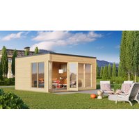 26 % Rabatt: Fjordholz Holz-Gartenhütte Modell Q-BIC 44 B 20m²