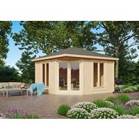 26 % Rabatt: Fjordholz Holz-Gartenhütte Modell Cati 44 Modern 16m²
