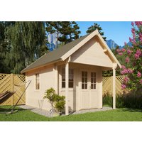 26 % Rabatt: Satteldach Holz-Gartenhütte Modell Boden-2 12m²