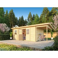 26 % Rabatt: Fjordholz Pultdach Holz-Gartenhütte Modell Ezra 5I 15m²
