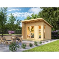 26 % Rabatt: Fjordholz Pultdach Holz-Gartenhütte Modell Monica 28 B 12m²