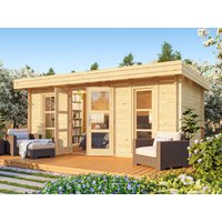 26 % Rabatt: Fjordholz Holz-Gartenhütte Modell Cannes 34 18m²