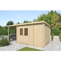 26 % Rabatt: Fjordholz Holz-Gartenhütte Modell Hobe 28 B 24m²